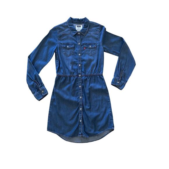 Girl’s Levi’s Denim Dress Size 14 - Picture 1 of 3